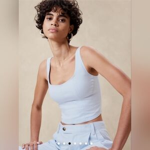 NWT linen crop bustier Sz 10